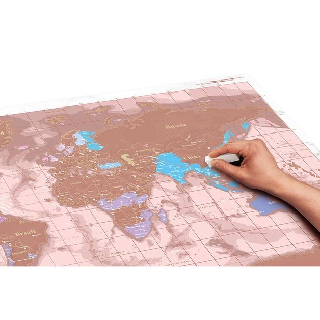 Scratch Map Rose Gold Edition at Mighty Ape NZ