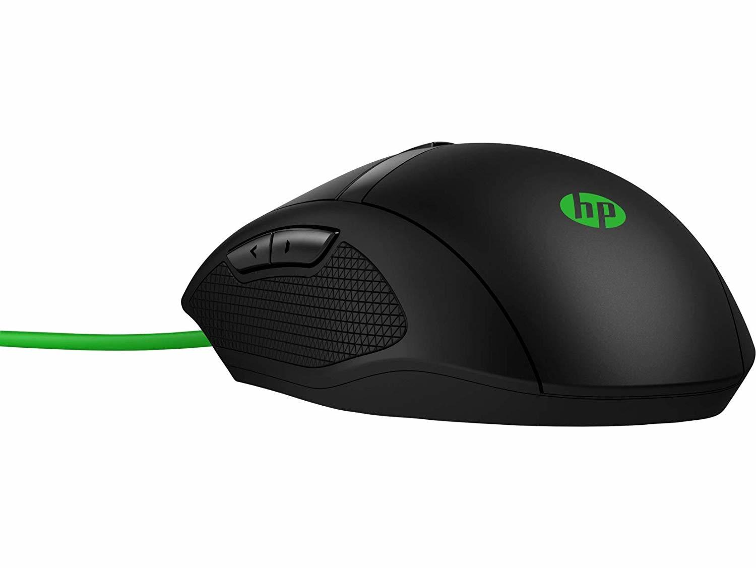 HP 300 Pavilion Gaming Mouse (Green Cable) for PC image