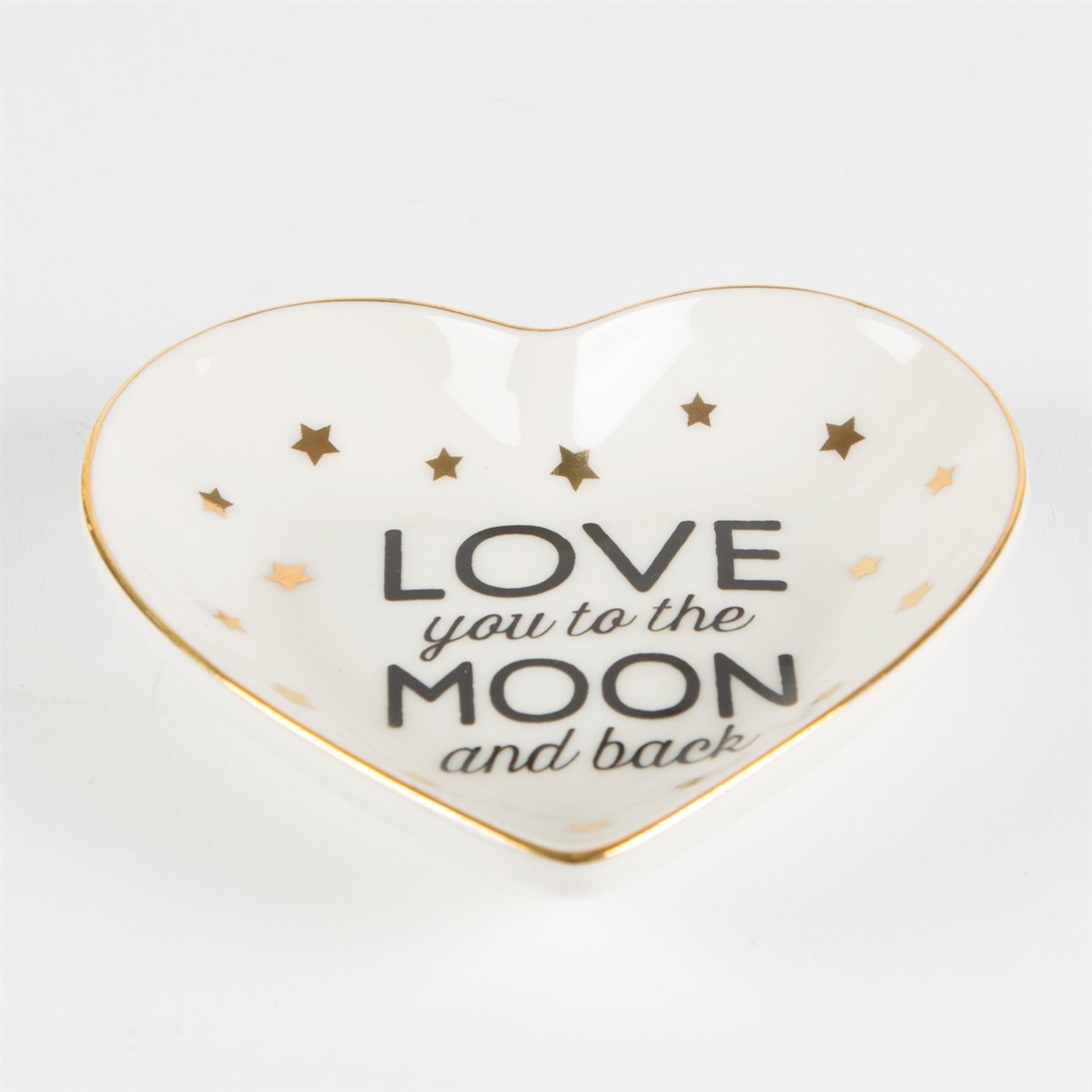 Love You To The Moon & Back Heart Jewellery Dish image