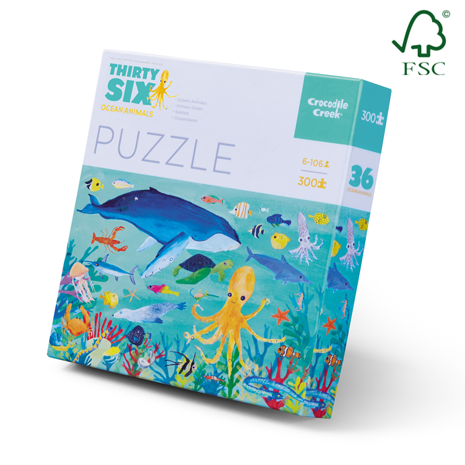 Crocodile Creek: Ocean Animals Puzzle - 300pc