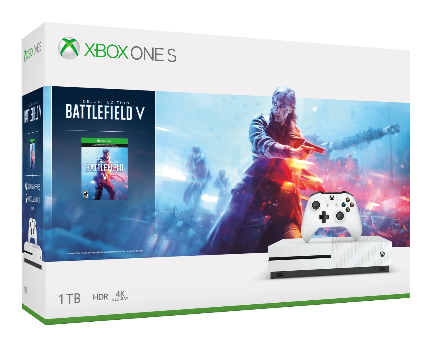 Xbox One S 1TB Battlefield V Console Bundle for Xbox One image