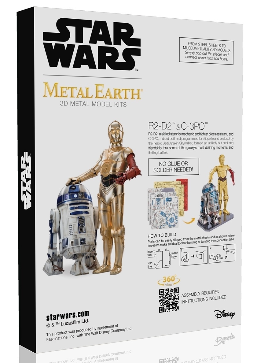 Metal Earth Star Wars: R2:D2 & C:3PO Gift Box Set - Model Kit image