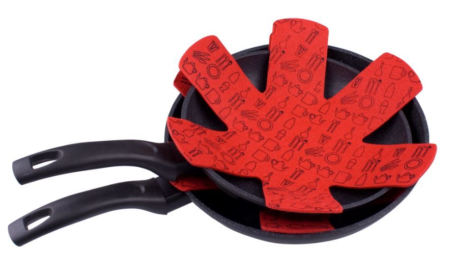 Pot & Pan Protectors Red (Set of 2) at Mighty Ape NZ