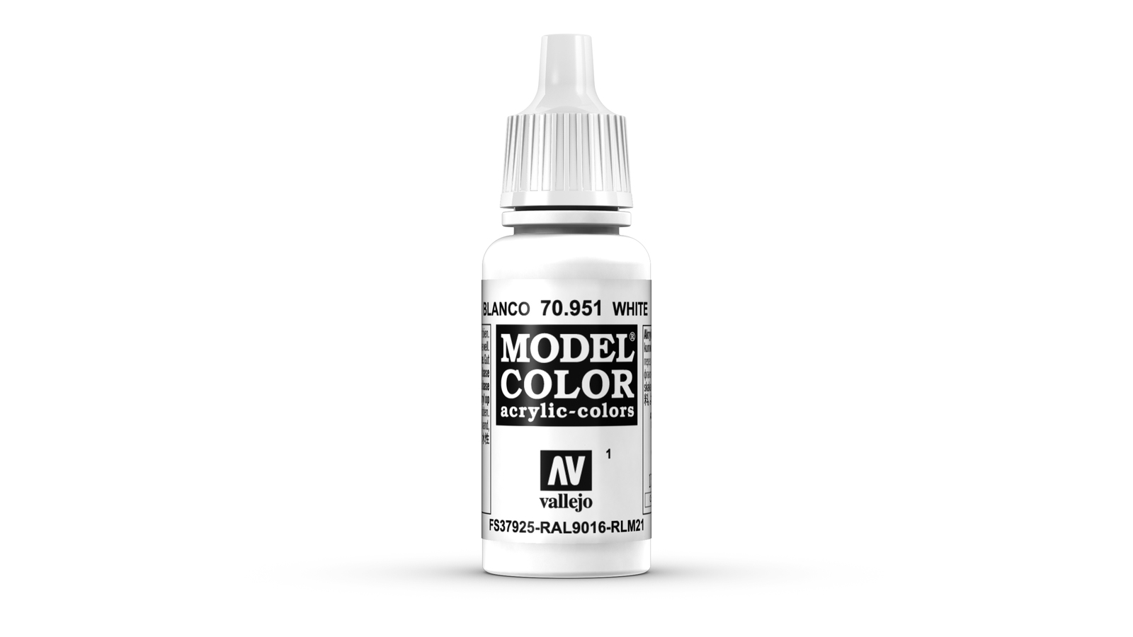 Vallejo Model Colour White Acrylic Paint 17ml image