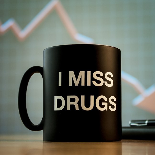 I Miss Drugs Mug image