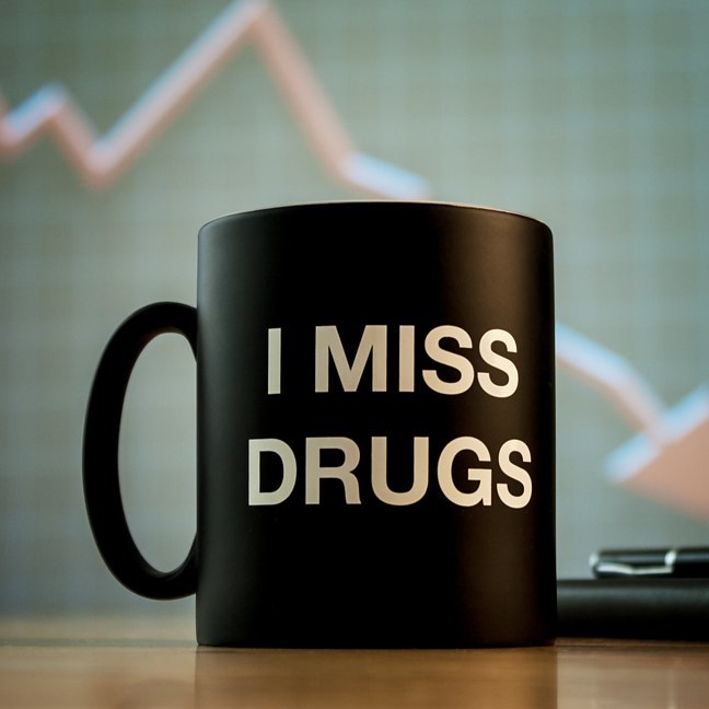 I Miss Drugs Mug