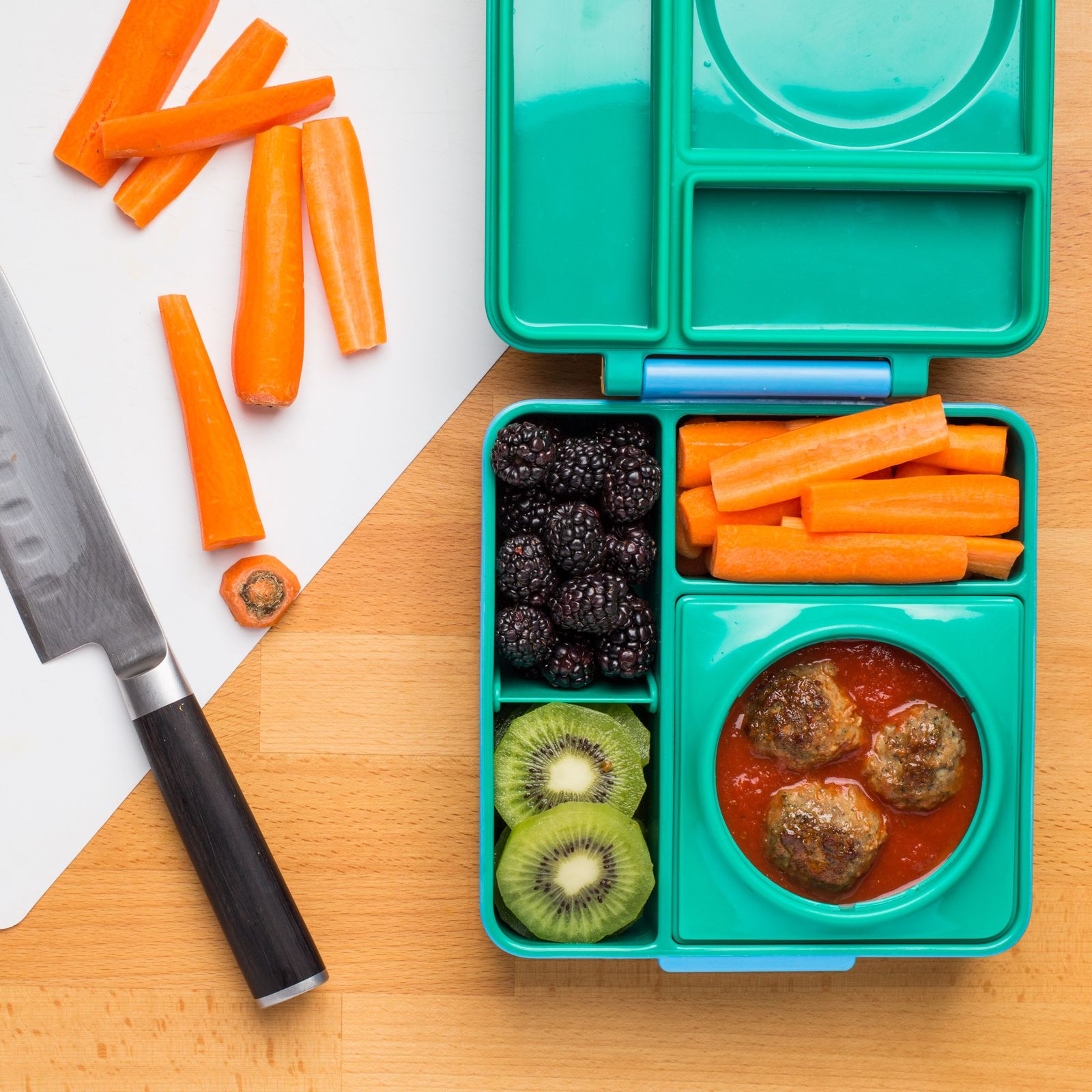 OmieBox Kids ThermosInsulated Bento Box Meadow at Mighty Ape