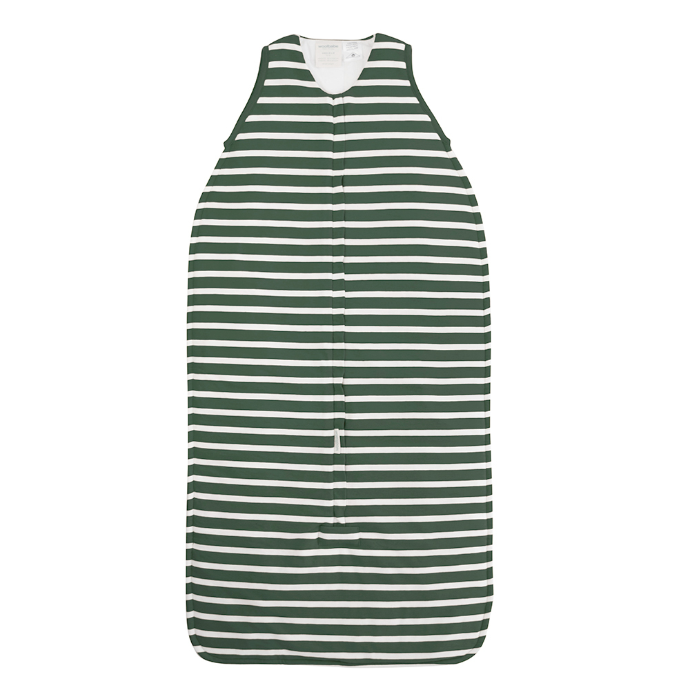 Woolbabe: 3-Seasons Front Zip Woolbabe Fern Stripe - 3-24 months image