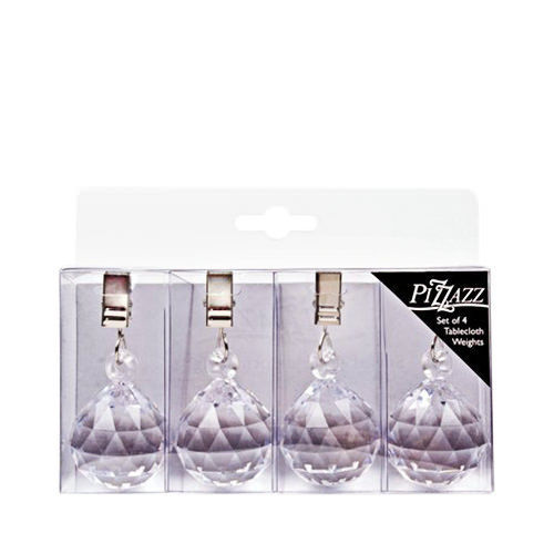 Acrylic Crystal Tablecloth Weights Set of 4 at Mighty Ape Australia