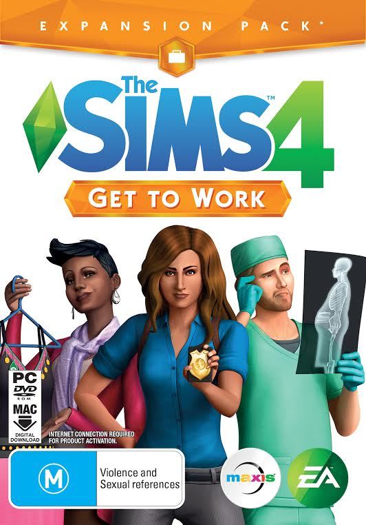 The Sims 4: Get To Work (code in box) for PC image