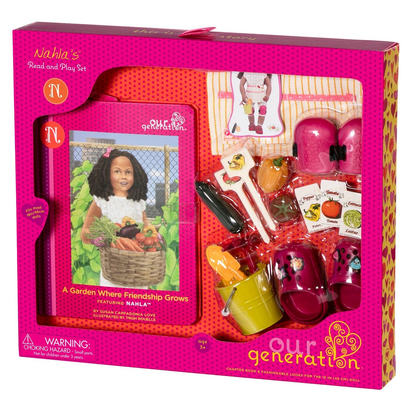 Our Generation: Read & Play Set - Nahla's Gardening Outfit image