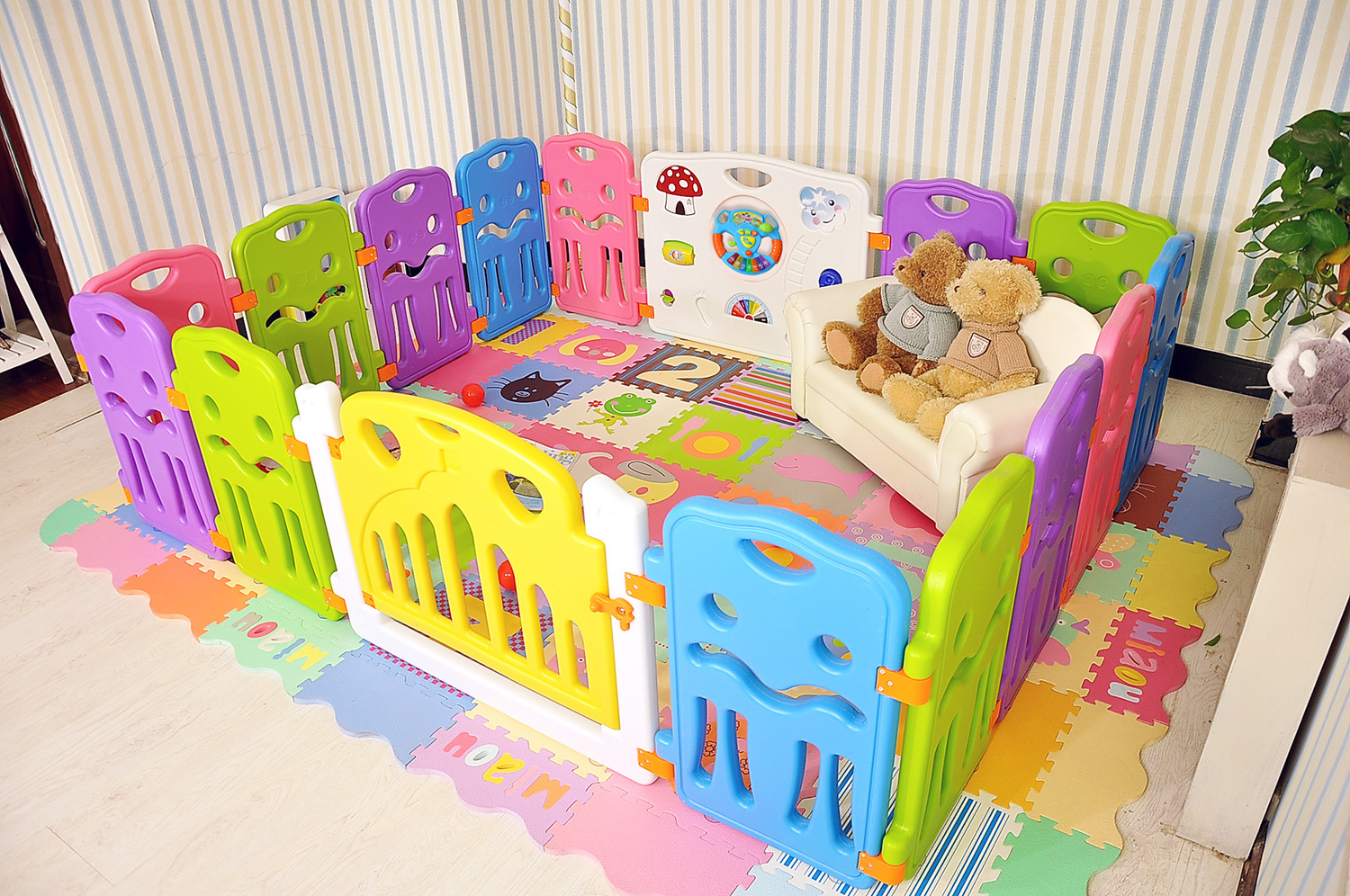 Buy Baby Playpen Bright Colours at Mighty Ape NZ