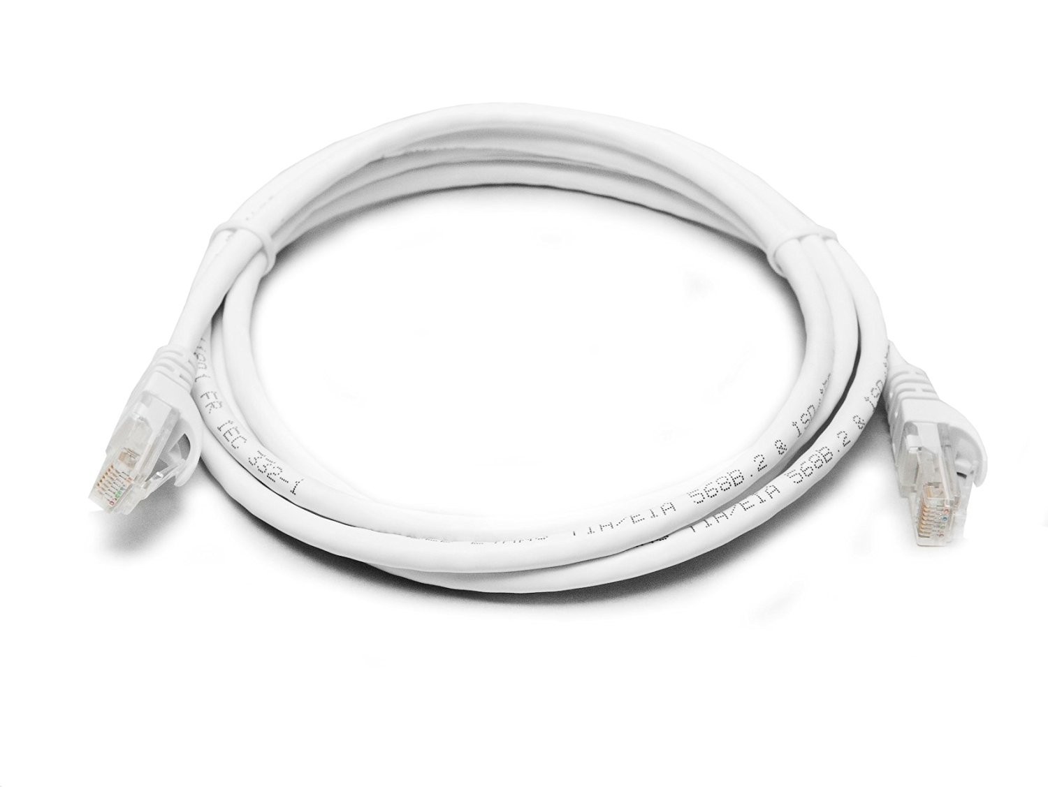 8Ware: Cat 6a UTP Snagless Ethernet Cable - 1m (White)