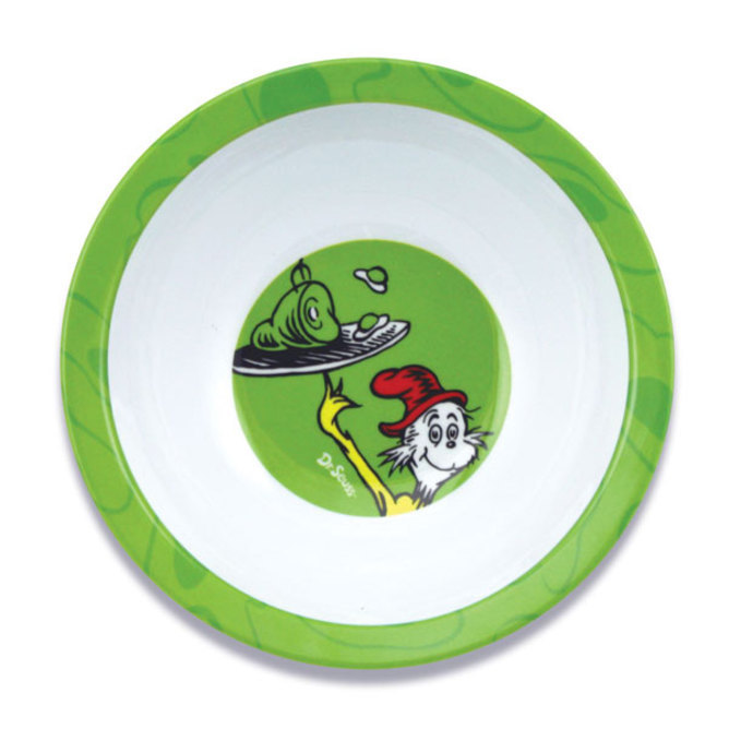 Bumkins: Dr Seuss Melamine Bowl - Green Eggs