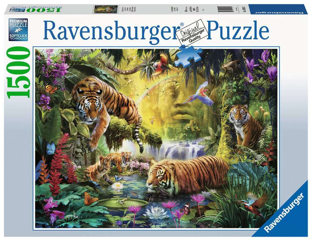Ravensburger Jigsaw Puzzle Tranquil Tigers Board Game at Mighty