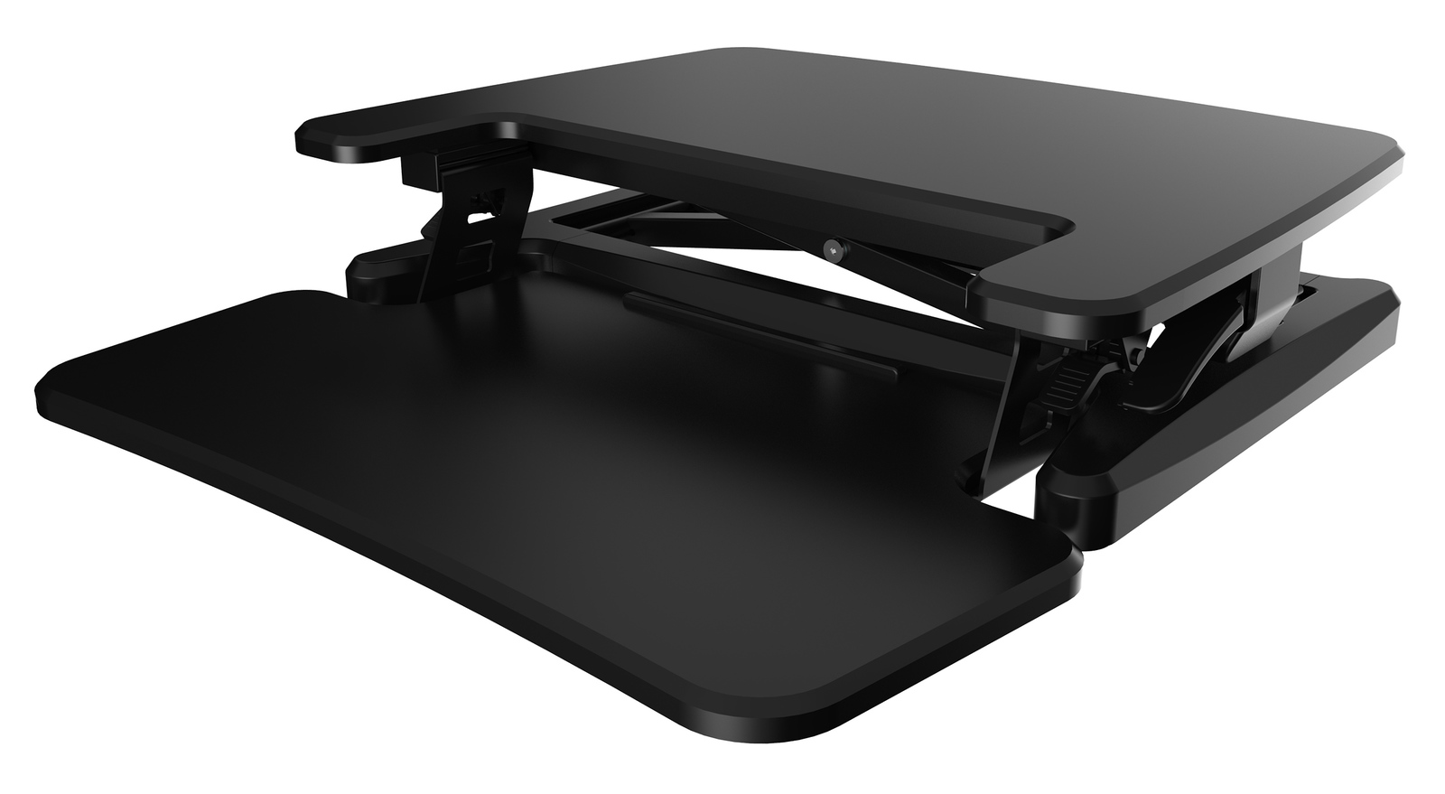 Gorilla Office: Ergonomic Deskalator Black (550x415mm) Height Adjustable Workstation image