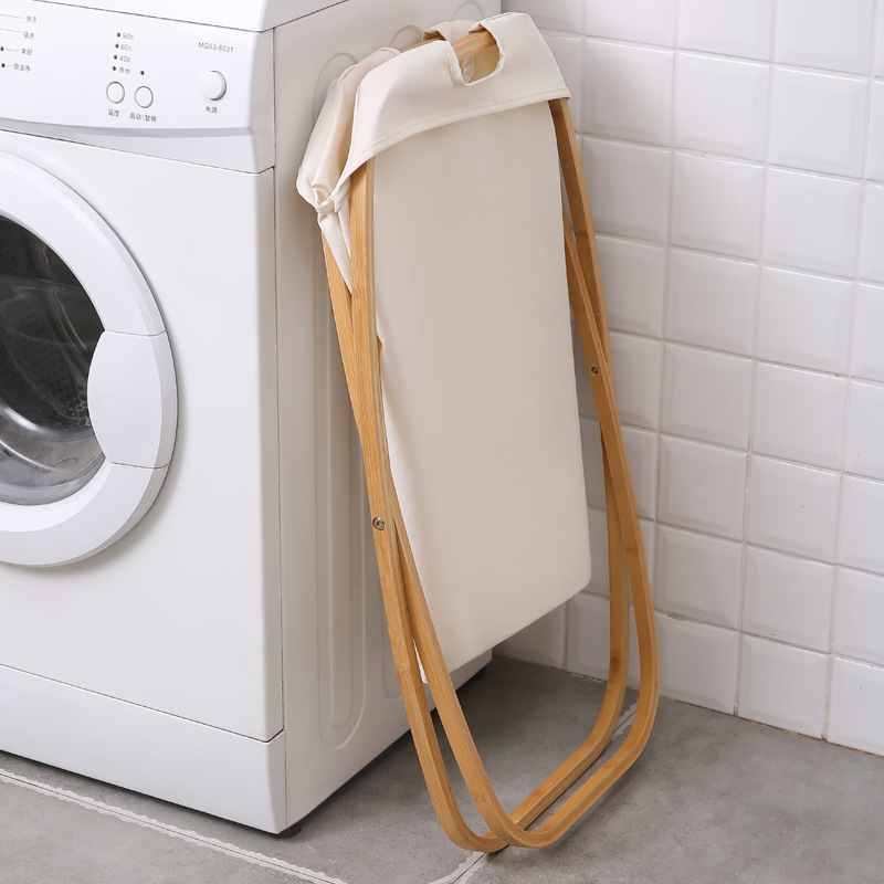 Bamboo: Foldaway Laundry Hamper - Beige