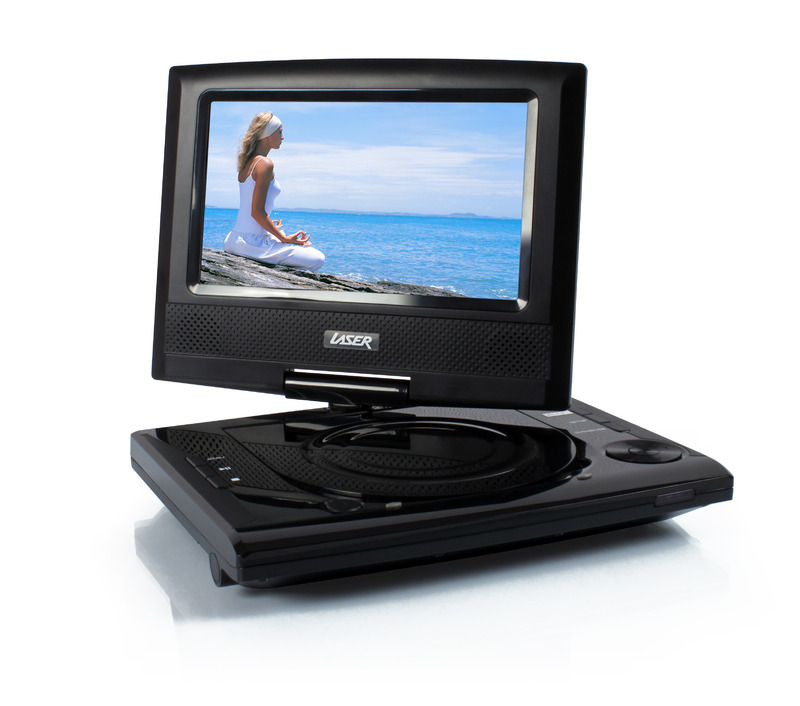 Laser Portable DVD Player 7" Screen 180 Flip image