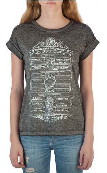 Harry Potter: School List - Roll T-Shirt (Large)