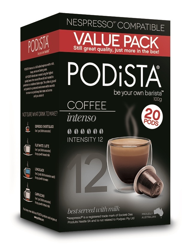 Podista Intenso Coffee Pods (20pk)