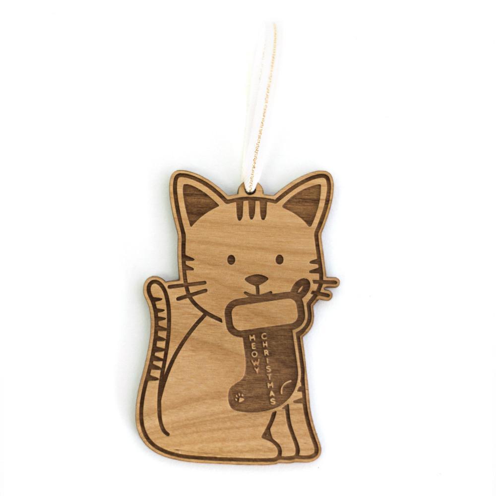 Cardtorial Christmas Ornament - Meow-Y Christmas