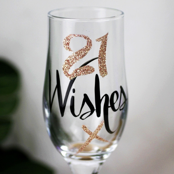 Wishes: 21 Wishes Rose Gold Shot Glass image