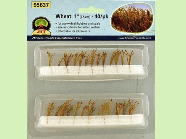 JTT: HO Scale 1” Wheat (40 Pack)