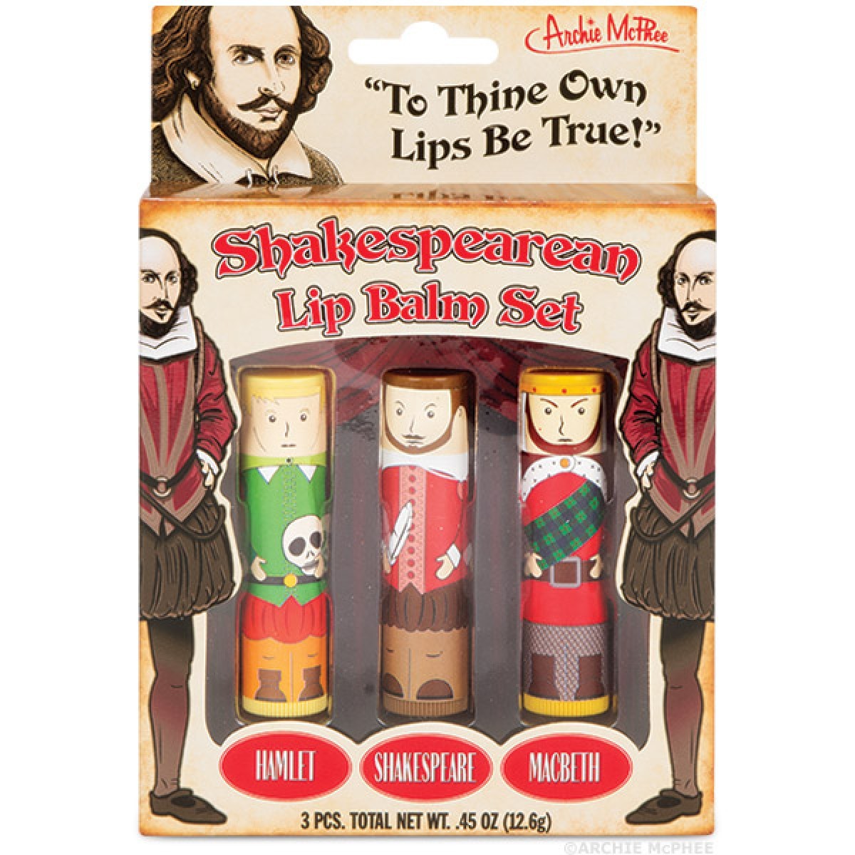 Shakespearean Lip Balm Set