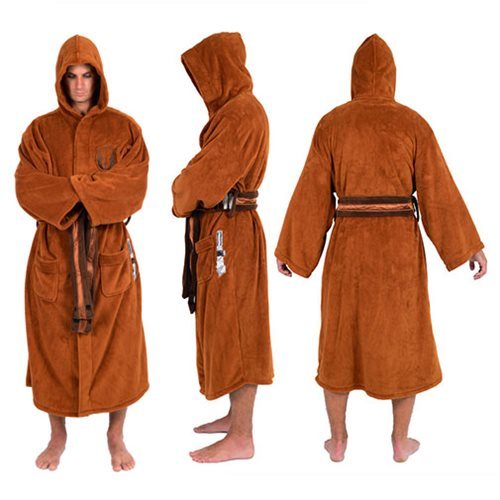 Star Wars Jedi Hooded Fleece Bathrobe Men's at Mighty Ape NZ