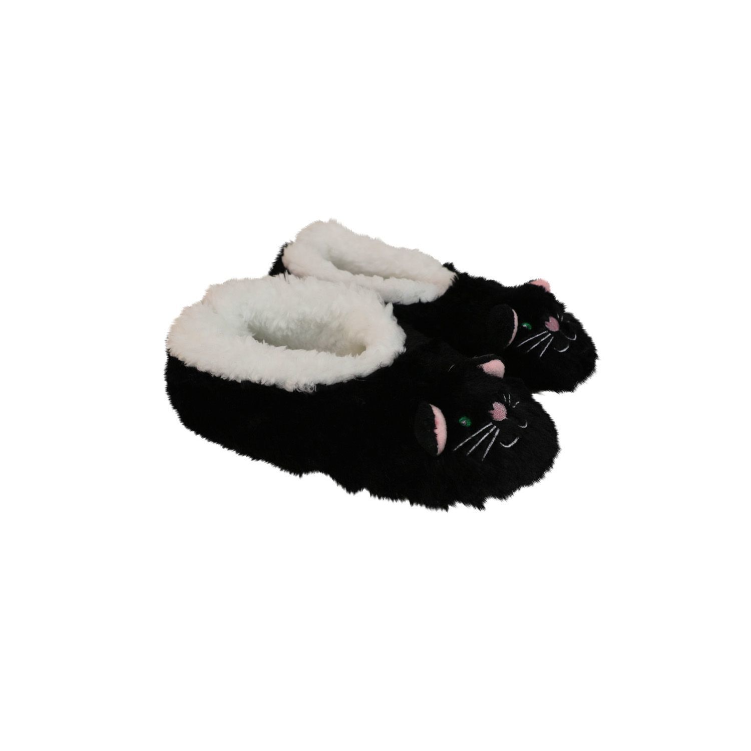 Slumbies Cat Furry Foot Pals Slippers (S) image