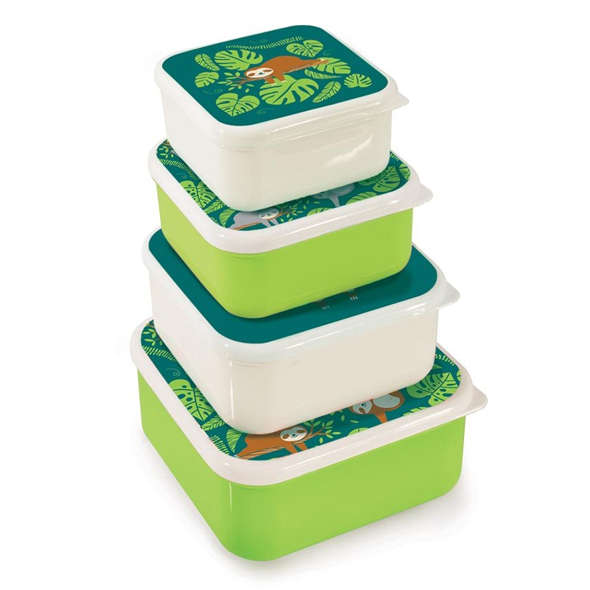 IS Gift: Fun Times Nesting Lunch Boxes - Sloths (Set of 4)