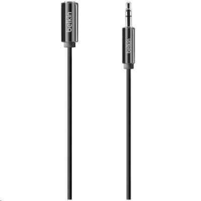 Belkin - 3.5mm Aux Cable M/F Extension - 1.2m (Black)