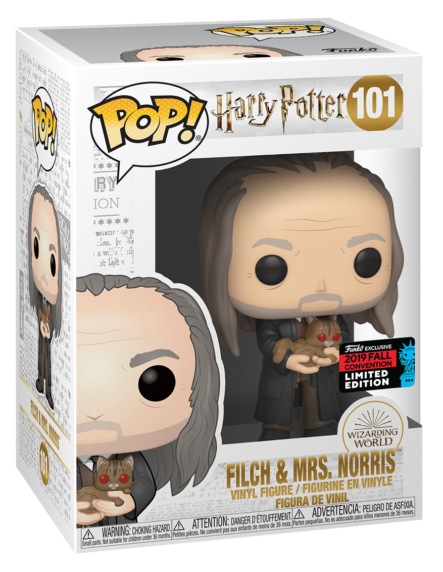 Harry Potter: Filch & Mrs Norris (Yule Ball) - Pop! Vinyl Figure image