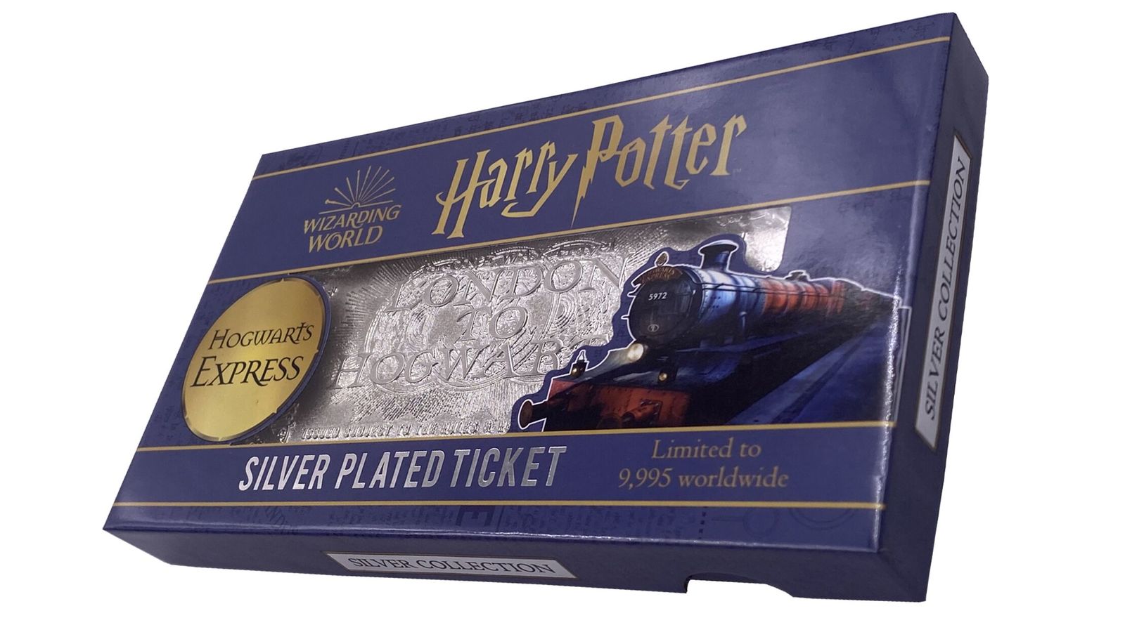 Harry Potter: Hogwarts Express Train Ticket (Silver Plated) - Metal Replica image