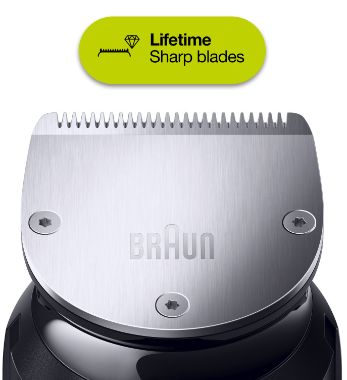 Braun: Beard Trimmer for Men (BT7240) - Black/Silver image