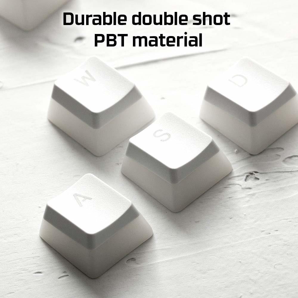 HyperX Double Shot PBT Keycaps (White) for PC image