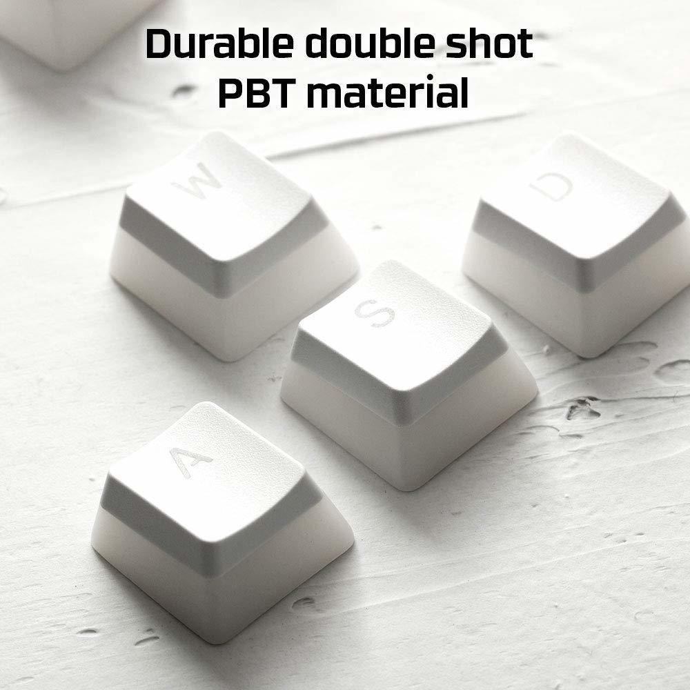 HyperX Double Shot PBT Keycaps (White) on PC