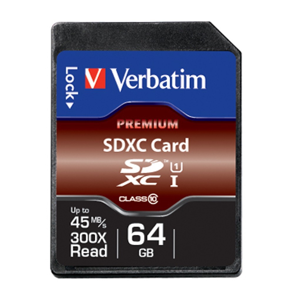 Verbatim SDXC Card - 64GB (Class 10 UHS-I) image