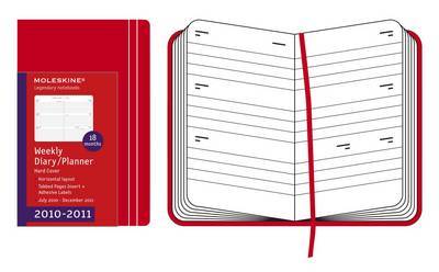 Moleskine Large Horizontal Weekly Hard Diary 18 Month: 2011 by Moleskine image