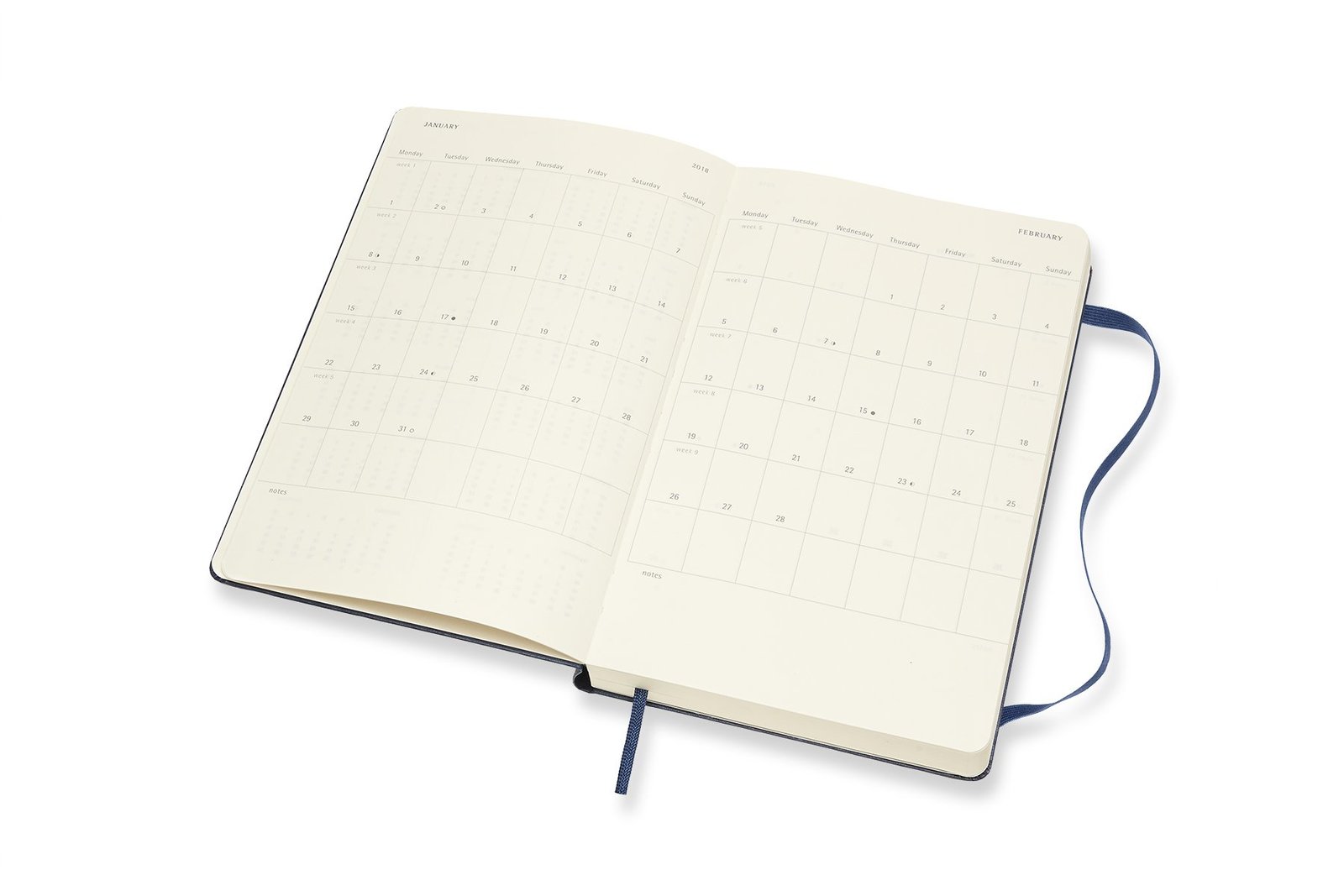 Buy Moleskine Large Hard Cover 12 Month Daily Planner Sapphire Blue