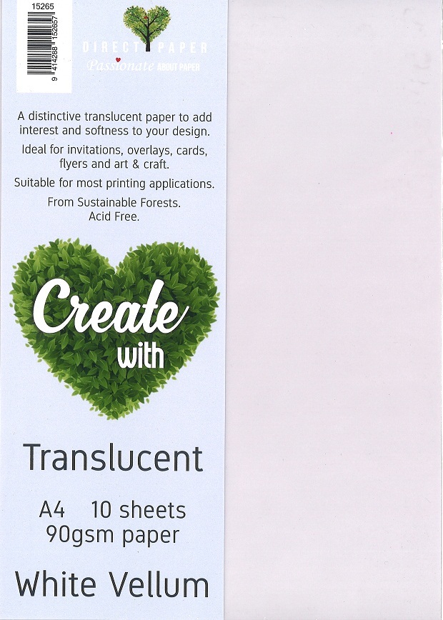Buy Translucent Vellum Paper White (10 Pack) at Mighty Ape Australia