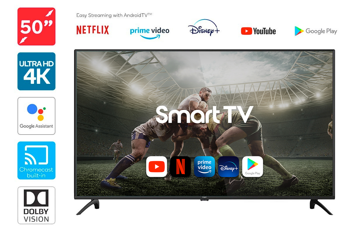 Kogan 50" 4K UHD HDR LED Smart Android TV (Series 9, XU9220) image