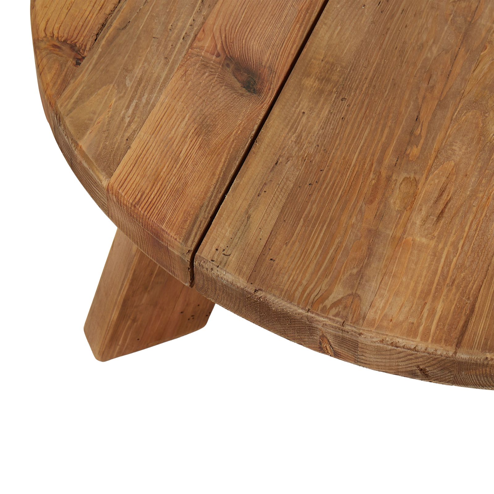 Buy Amalfi Reclaimed Pine Wood Round Coffee Table at Mighty Ape NZ