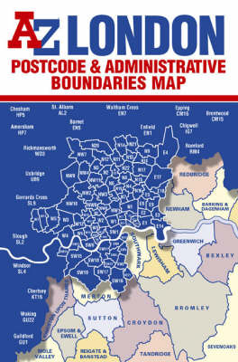 Postcode Map of London on Paperback