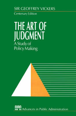 The Art of Judgment by Geoffrey Vickers image