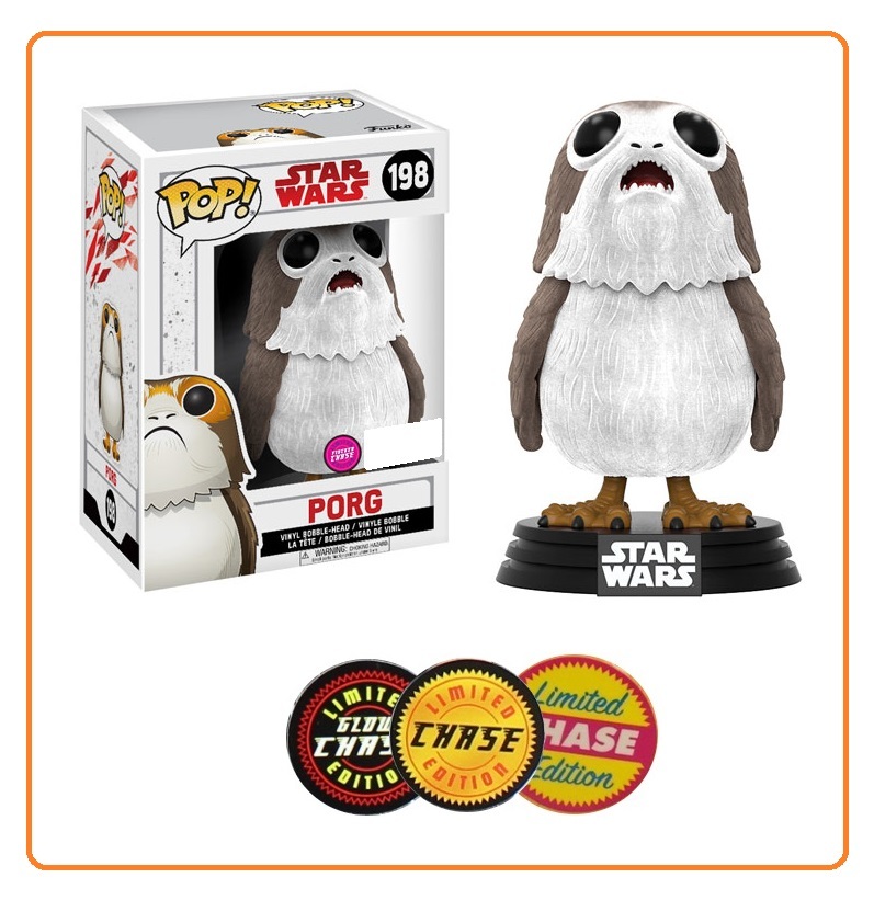 Star Wars: The Last Jedi - Porg (Flocked) Pop! Vinyl Figure (with a chance for a Chase version!) image