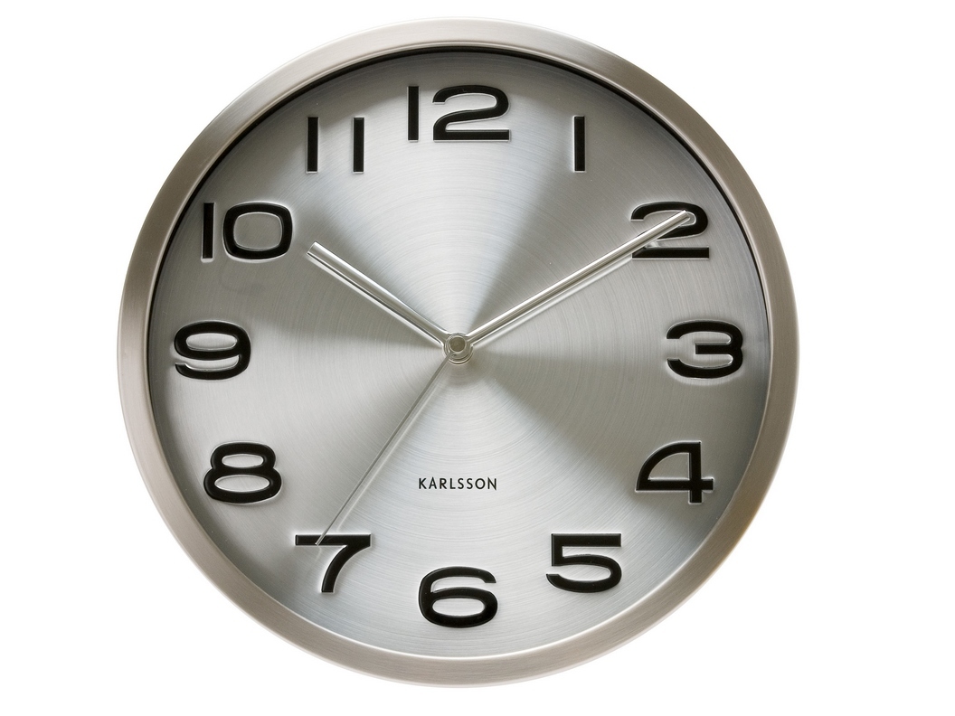 Karlsson Wall Clock Maxie (Steel) at Mighty Ape NZ