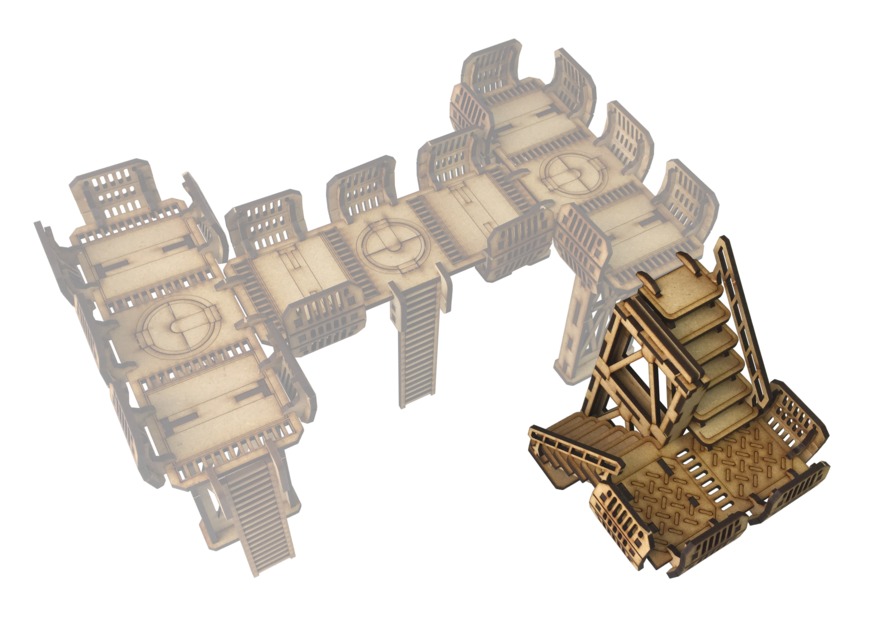 TTCombat: Tabletop Scenics – Sector 3 Stairs image