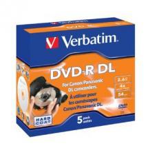 Verbatim DVD-R DL 2.6GB 5Pk 8cm Hardcoat 4x image