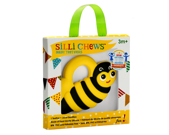 Silli Chews Baby Teether (Buzz Bee) image